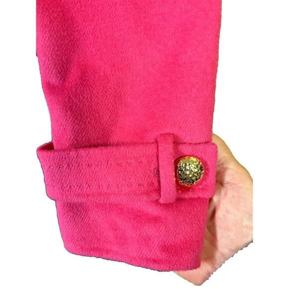 St. John Vintage Sewn By Hand Blazer Pink Angora Blend Double Breasted  SZ 2 - Picture 7 of 16